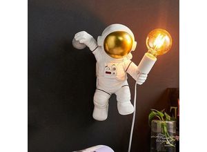 6286529326874 - Kinder-Wandleuchte mit Schalter und Stecker moderne Innenwandleuchte Schlafzimmer-Design-Nachttischlampe Astronauten-Deko-Nachtlichter für Jungen