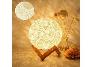 6286529331625 - Mumu - LED-Nachtlicht Nachttischlampe Schlafzimmer-Stimmungslampe aus Rattan und Holz wiederaufladbar über usb 6286529331625 - Mumu - LED-Nachtlicht Nachttischlampe Schlafzimmer-Stimmungslampe aus Rattan und Holz wiederaufladbar über usb
