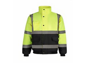 6286529356079 - Mumu - Reflection Warnschutzjacke – 2 Farbtöne Fluoreszierendes Gelb Marineblau – Größe s