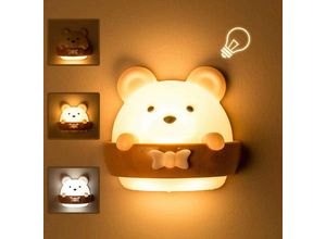 6286529364999 - Led Nachtlicht Kinder Nachtlicht Kind Nachttischlampe Baby Tragbare USB-Ladenachtlampe Gelbes Licht zum Lesen Schlafen und Entspannen Nachtlicht