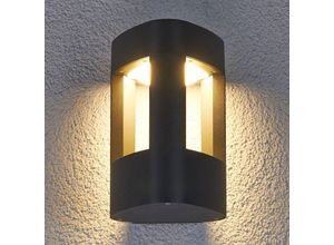 6291105701815 - Lucande - LED-Außenwandleuchte Pirron dreieckig Aluminium schwarz - anthrazit