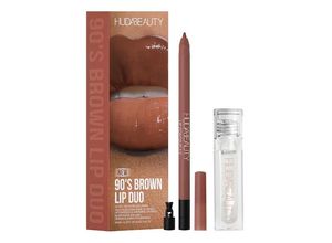 6294018404675 - Huda Beauty - Lip Duo - 90s Brown - Lipgloss Und Lipliner - -90 Brown Lip Duo Set