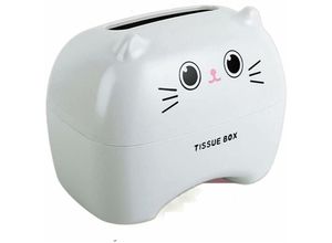 6294119129606 - Badezimmer-Toilettenpapierhalter Küchenhandtuch-Aufbewahrungsbox Auto-Taschentuchbox Feuchttücher Handtuchspender Behälter – Weiß