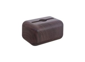 6294119130381 - Taschentuchbox Servietten-Aufbewahrungshalter Wohnzimmer Zuhause Seidenpapier-Etui Behälter Büro Taschentuch-Etui Holz-Kaffee