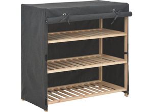 6296500969860 - Bonnevie - SchuhschrankModernes SchuhregalSchuhkommode mit Abdeckung Grau 79 x 40 x 80 cm Stoff VMEC119136 6296500969860 - Bonnevie - SchuhschrankModernes SchuhregalSchuhkommode mit Abdeckung Grau 79 x 40 x 80 cm Stoff VMEC119136