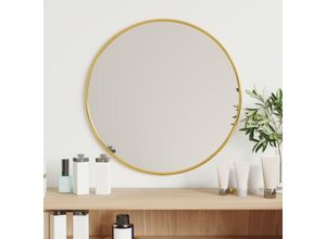 6296500975489 - Bonnevie - WandspiegelSpiegelBadzimmer Spiegel Golden ø 40 cm Rund BNTED504126