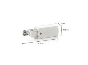 6410014507121 - Molto Luce - Sylvania XTS12-3 Gerader Stromanschluss für Global Trac Pro Rail - Weiß