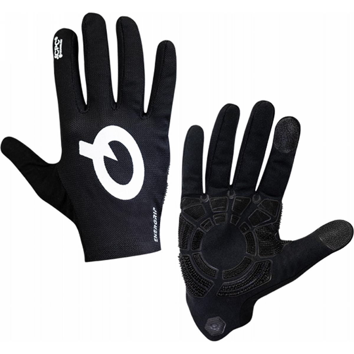 6410946237226 - Lange Energrip Handschuhe XS für Radfahren mit CPC-Technologie Weiß Schwarz