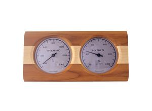 6416392995123 - Nikkarien Saunia - Nikkarien Sauna Thermo und Hygrometer mit einem Streifen Kiefernholz 512L