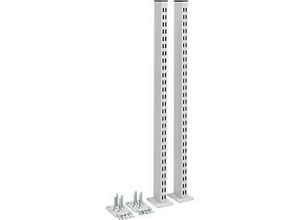 6416763090815 - Rasterrohrpaar Treston für TED-Arbeitstische bis 90 kg B 70 x T 100 x H 997 mm Stahl hellgrau