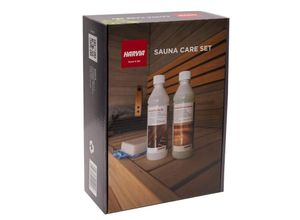 6417659010016 - Sauna Care set Sauna Reinigungsset Paraffinöl Saunareiniger Schwamm Handschuhe - Harvia