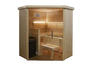 6417659025980 - Harvia - Variant View Corner Sauna Saunakabine aus Fichte ca 163 x 163 x 201 cm