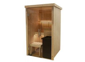 6417659026000 - Variant View Mini Sauna Saunakabine aus Fichte ca 121 x 118 x 201 cm - Harvia