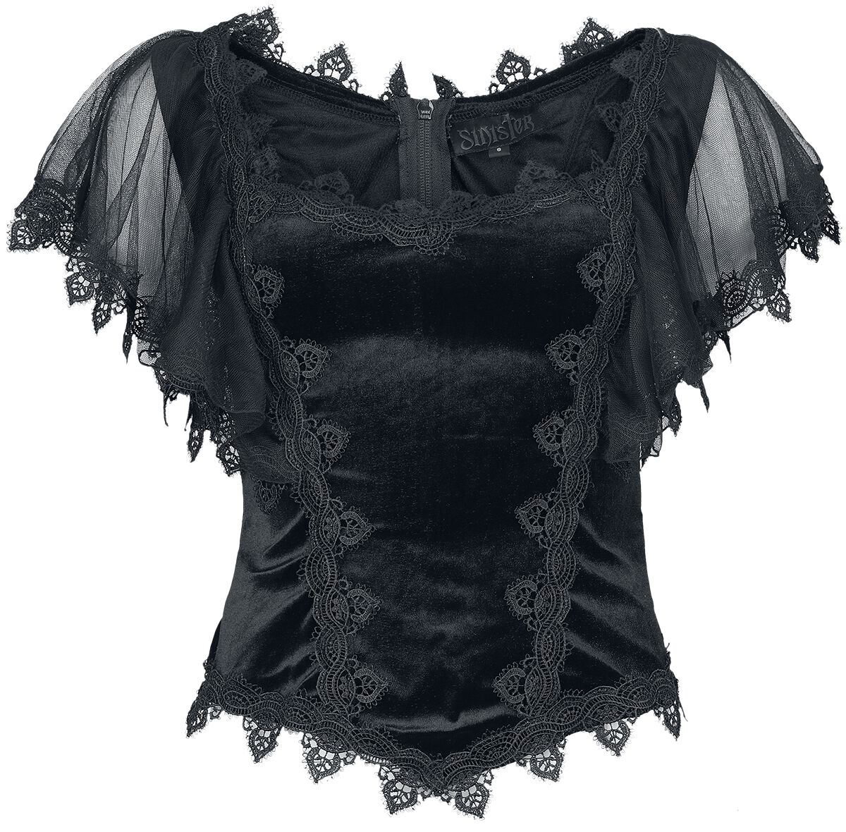 6426009920967 - Gothic Top Top schwarz in XS