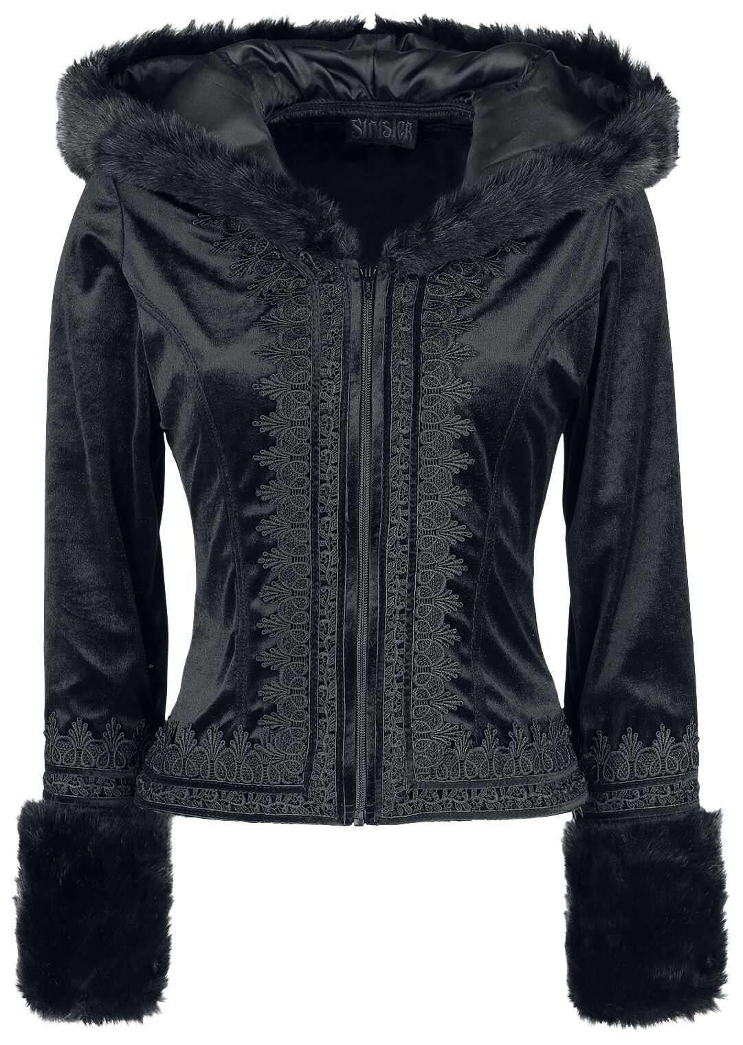 6426010290240 - Gothic Jacket Übergangsjacke schwarz in S