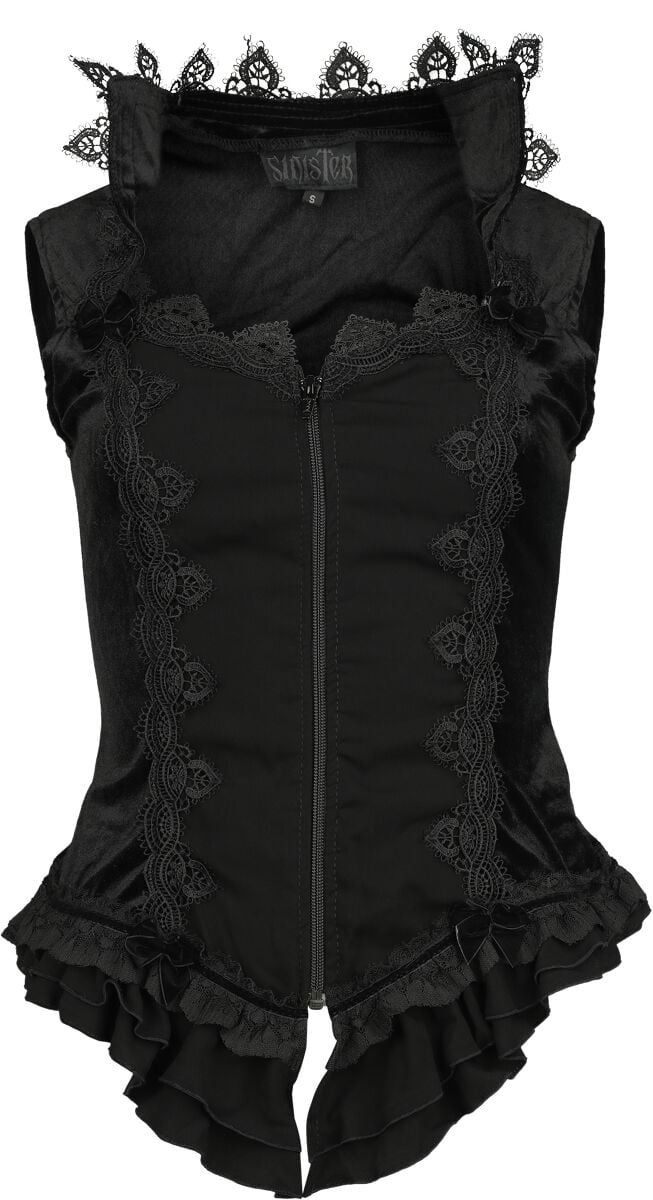 6426011082080 - Gothic Top Neckholder schwarz in S