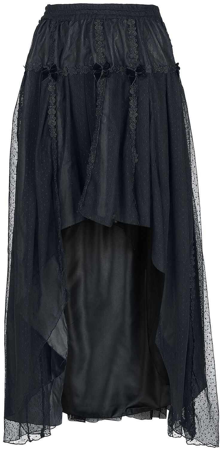 6426011090047 - Gothic Skirt Mittellanger Rock schwarz in 3XL 6426011090047 - Gothic Skirt Mittellanger Rock schwarz in 3XL