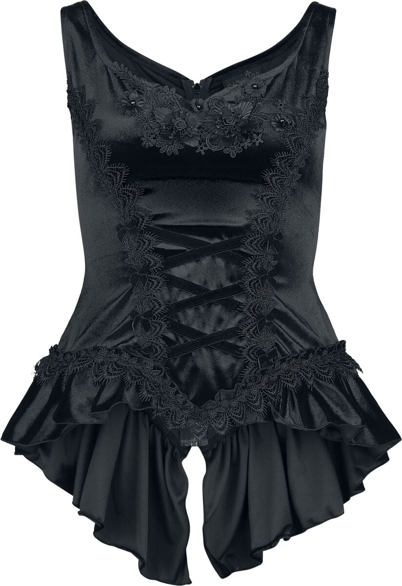 6426011365398 - Gothic Top T-Shirt schwarz in XS 6426011365398 - Gothic Top T-Shirt schwarz in XS