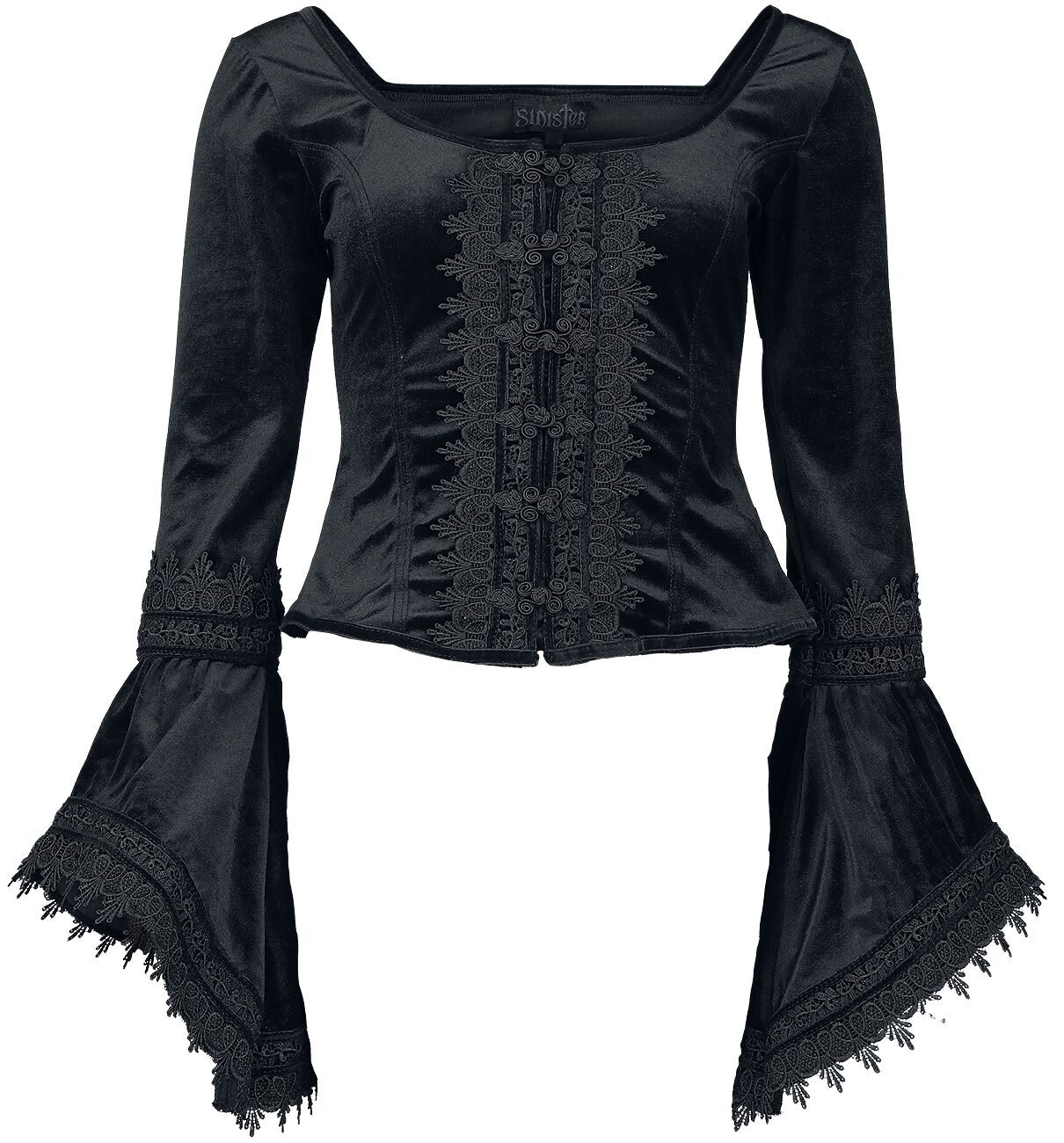 6426013814818 - Gothic Longsleeve Langarmshirt schwarz in M