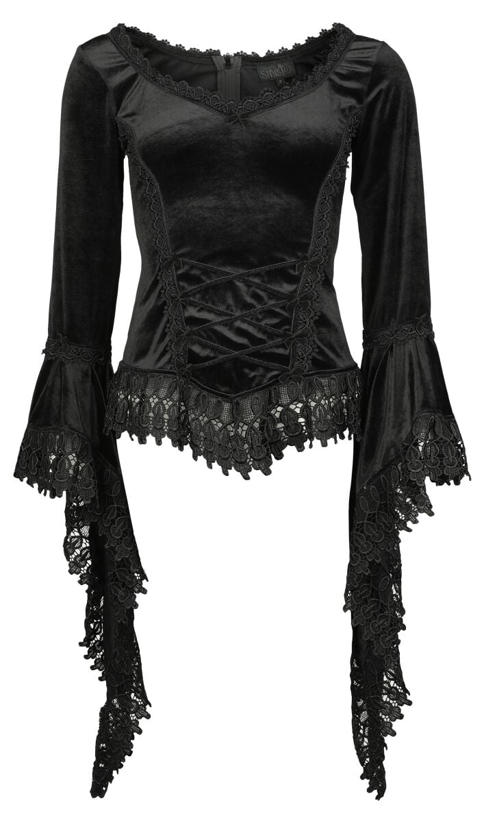 6426016739729 - Gothic Longsleeve Langarmshirt schwarz in XS