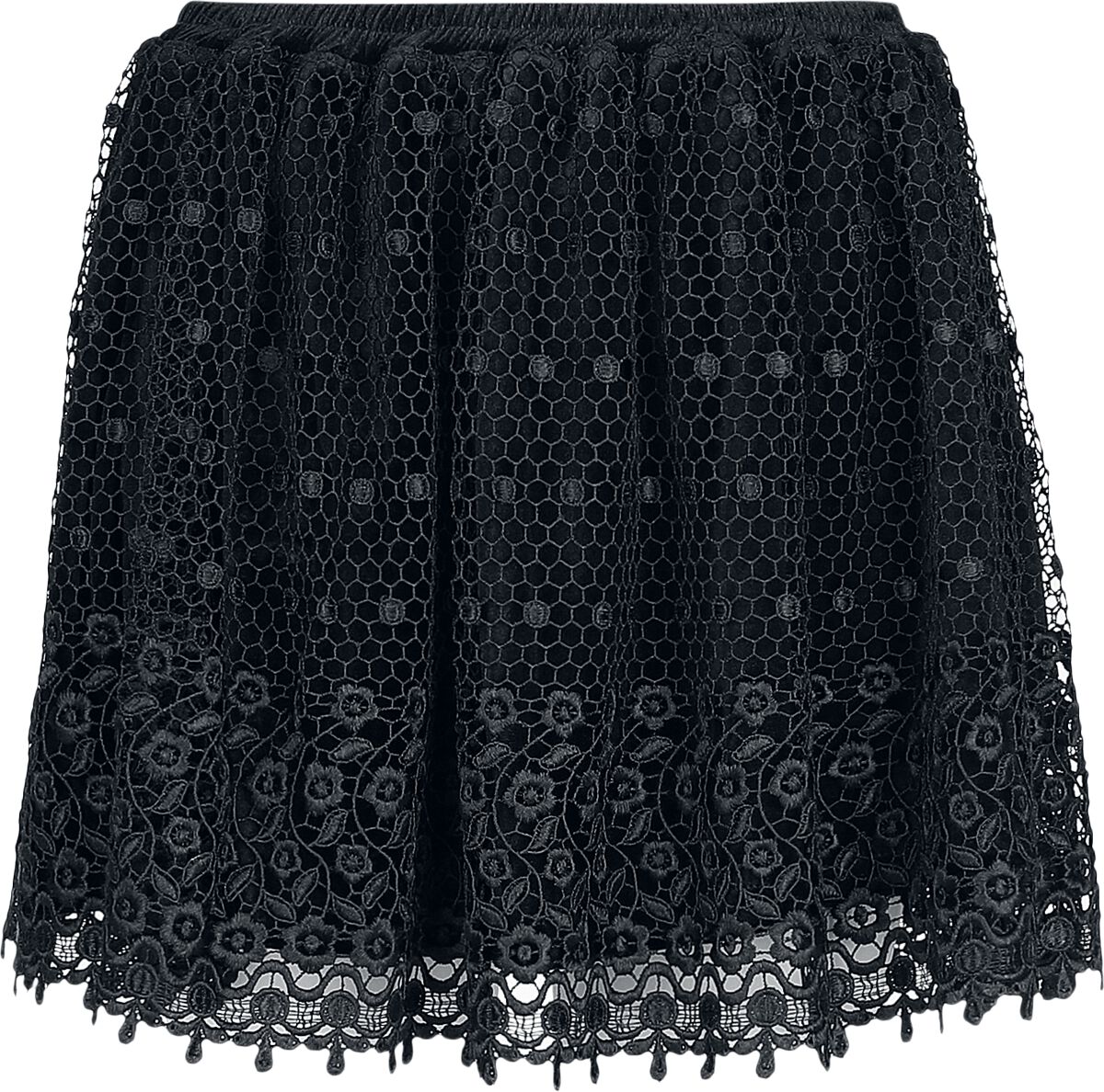 6426021878864 - Gothic Skirt Kurzer Rock schwarz in S 6426021878864 - Gothic Skirt Kurzer Rock schwarz in S