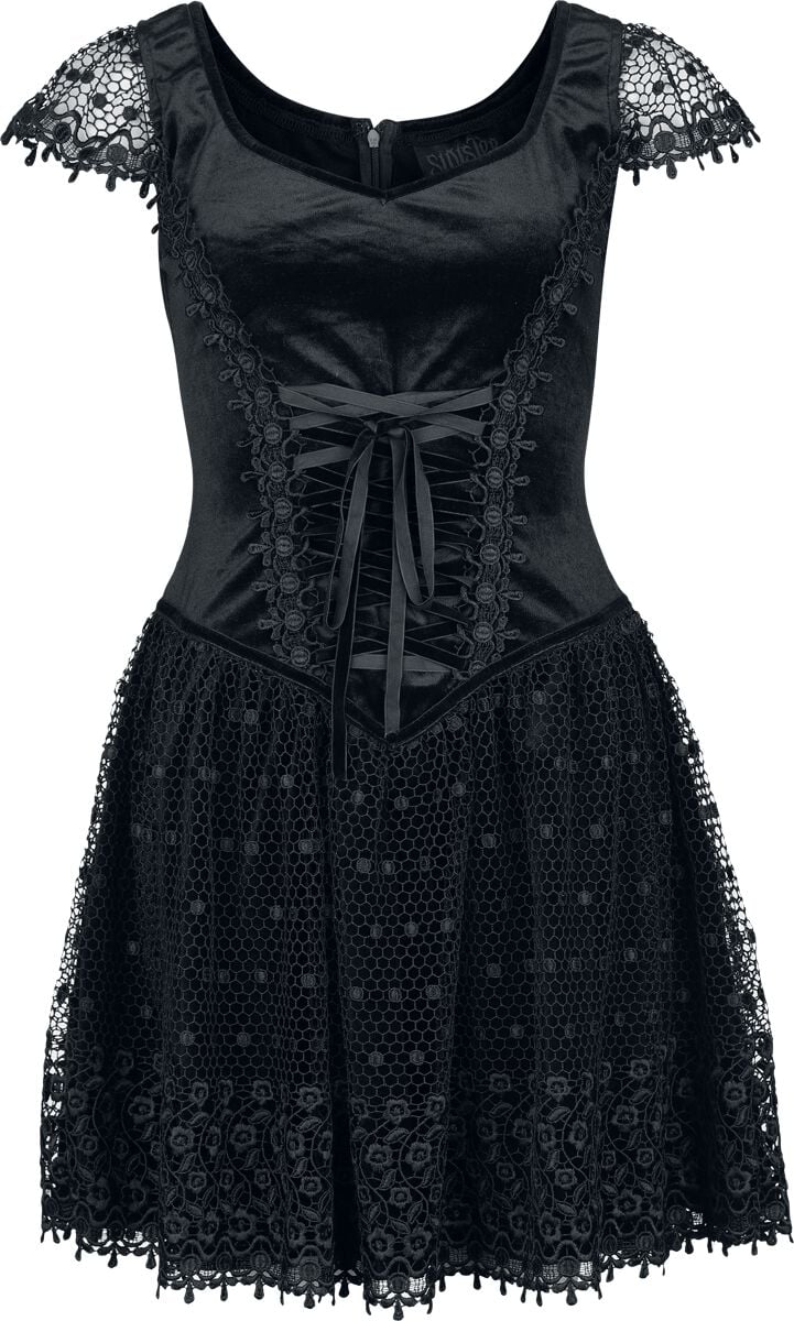6426021917945 - Gothic Short Dress Kurzes Kleid schwarz in XS 6426021917945 - Gothic Short Dress Kurzes Kleid schwarz in XS