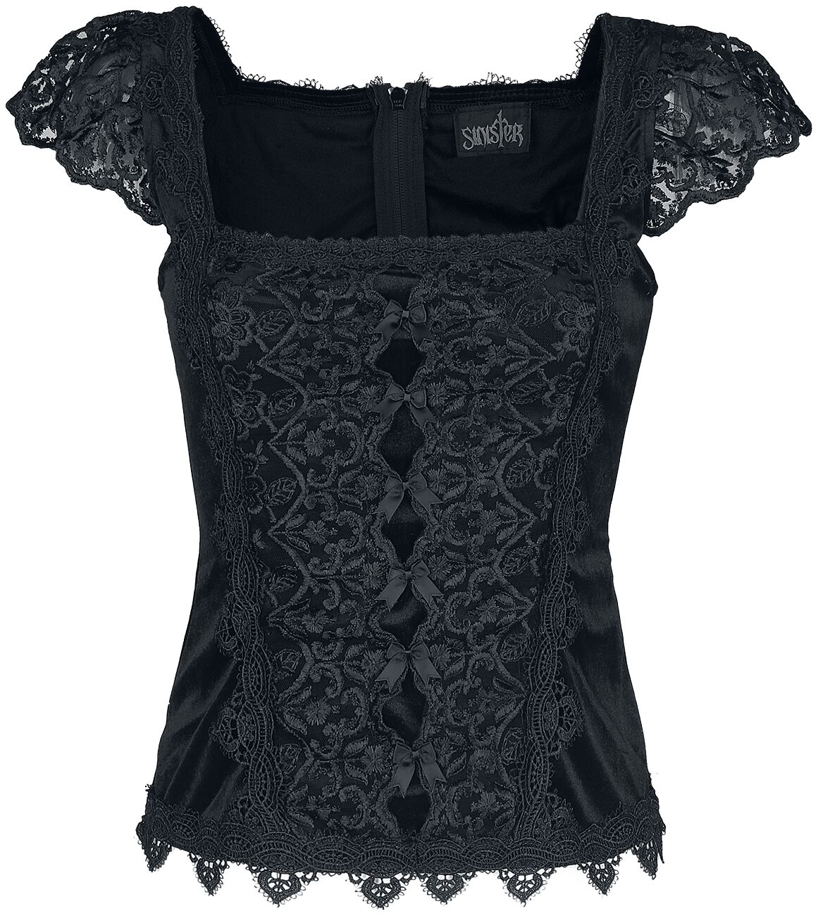 6426038992935 - Gothic Top Top schwarz in S