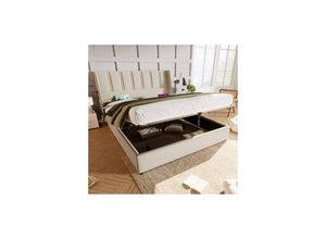 6434791516671 - ParacolpiPolsterbett mit Stauraum Doppelbett Lattenrost aus Holz Bett mit Lattenrost aus Metall Leinen Beige 180x200 cm