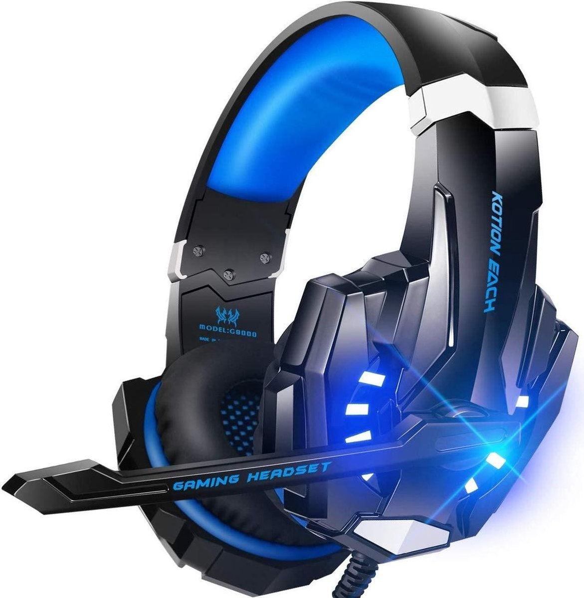 6438092043522 - KOTION EACH G9000 - Gaming Headset - PC - Schwarz Blau