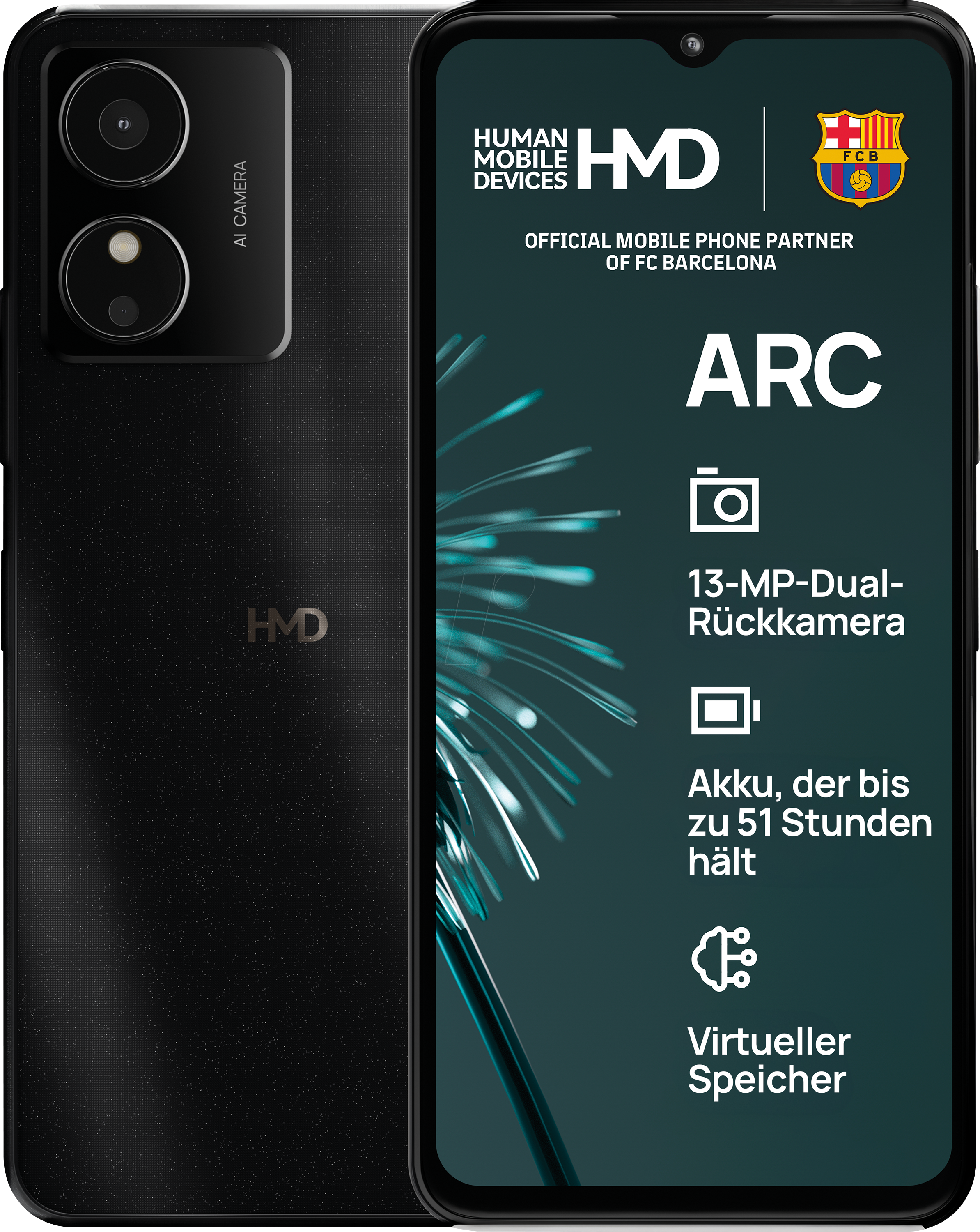 6438409099372 - Arc Smartphone shadow black 64 GB