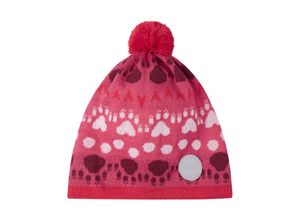 6438429595304 - - Bommel-Mütze TIPLA mit Wolle in azalea pink Gr48-50