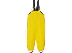 6438429771555 - - Regenhose LAMMIKKO mit Trägern in yellow Gr74