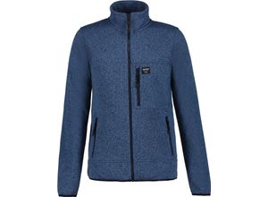 6438549990812 - ICEPEAK Strickfleecejacke Stehkragen Brusttasche für Herren blau M