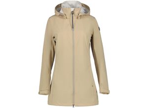 6438568004088 - Softshelljacke Erkkola Stehkragen Kapuze für Damen beige 38