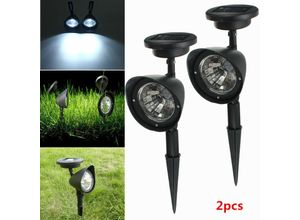 6443200824337 - 1 stücke LED Solar Strahler Rasen Licht Super Helle Outdoor Garten Licht Landschaft Garten Dekoration Rasen Positive Weiße Lampe