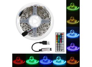 6443200977941 - Kingso - 5M 5050 smd rgb 600 led Streifenlicht Dekorbeleuchtung mit 44 Tasten Fernbedienung