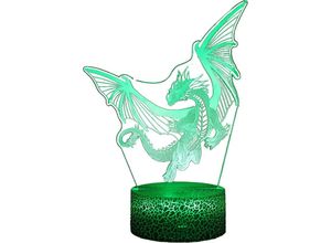 6479082139740 - Einemgeld - Buntes 3D-Nachtlicht der Dinosaurier-Serie kreative Geschenklampe Tischlampe LC-1734