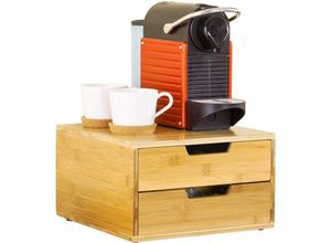 6900021357845 - FRG82-N Kaffeekapsel Box Kapselspender Aufbewahrungsbox Schubladenbox Schreibtischorganizer bht 30x18x31cm - Sobuy