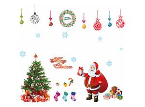 6902601852986 - Wandaufkleber Kunst Weihnachtsbaum Vater Winter Geschenk Fenster Home Decor