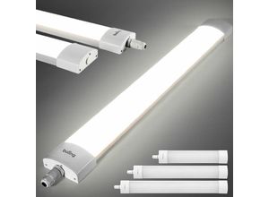 6919683266563 - Buling - led Feuchtraumleuchte 42W 150cm Feuchtraumlampe Wannenleuchte Reihenschaltung Bürolampe NeutralWeiß Wasserdicht IP66 - NeutralWeiß