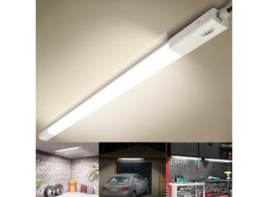 6919683267355 - - led Feuchtraumleuchte Feuchtraumlampe Wannenleuchte Keller Werkstatt Röhre Lampe - NeutralWeiß