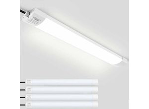 6919683267782 - 4 Stück led Feuchtraumleuchte Deckenleuchte 60cm 18W für Garage Kelle Werkstatt Feuchtraum Warenhaus led Wannenleuchte Feuchtraumlampe Röhre