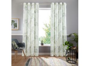 6920192965618 - Gardine Paula my home Ösen (1 St) halbtransparent Voile Halbtransparent Voile Polyester grün