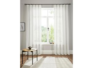 6920192976706 - Gardine ANDAS Fiete Gardinen Gr 225 cm Kräuselband 140 cm beige (natur) Kräuselband Leinen Optik Sichtschutz halbtransparent einfarbig Leinenoptik