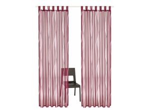 6920192997626 - Gardine MY HOME Dimona Gr 6 lila (beere) B140cm H295cm Voile Polyester Gardinen 2er-Set Voile Polyester Wellen