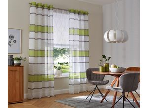 6920192999002 - Raffrollo MY HOME Jay Gr 3 grau (weiß grau) B80cm H140cm Voile Obermaterial 100% Polyester Raffrollos Transparent Voile Polyester