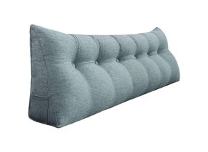 6920529083534 - Vercart - Großes Bettruhe Keilkissen Lang Lesekissen Dekoratives Kopfteilkissen Dreieckiges Rückenkissen Loungekissen für Tagesbett oder Couch
