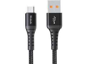 6921002622813 - Mcdodo CA-2281 Schnellladekabel Micro-USB Ladegerät Schnellladefunktion Datenübertragung Ladekabel Schwarz 1m