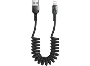 6921002664103 - Mcdodo Omega 2A USB-Kabel einziehbares Kabel Datensynchronisation Ladekabel Spiralkabel Kfz-Ladekabel kompatibel mit Smartphone 11 Pro Max 