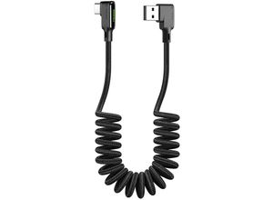 6921002673105 - mcdodo Black Glue Kabel Typ-C 3A Quick Charge 40 Schnell USB-C Nylon 18M Datenkabel kompatibel mit Smartphone Handy schwarz